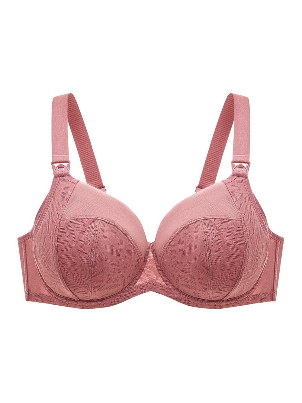 Understance Cora Flexwire Smooth Lace Nursing Pumping Bra Dark Rose New